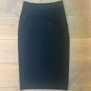 T Alexander Wang below the knee high wasted pencil skirt in black size XS